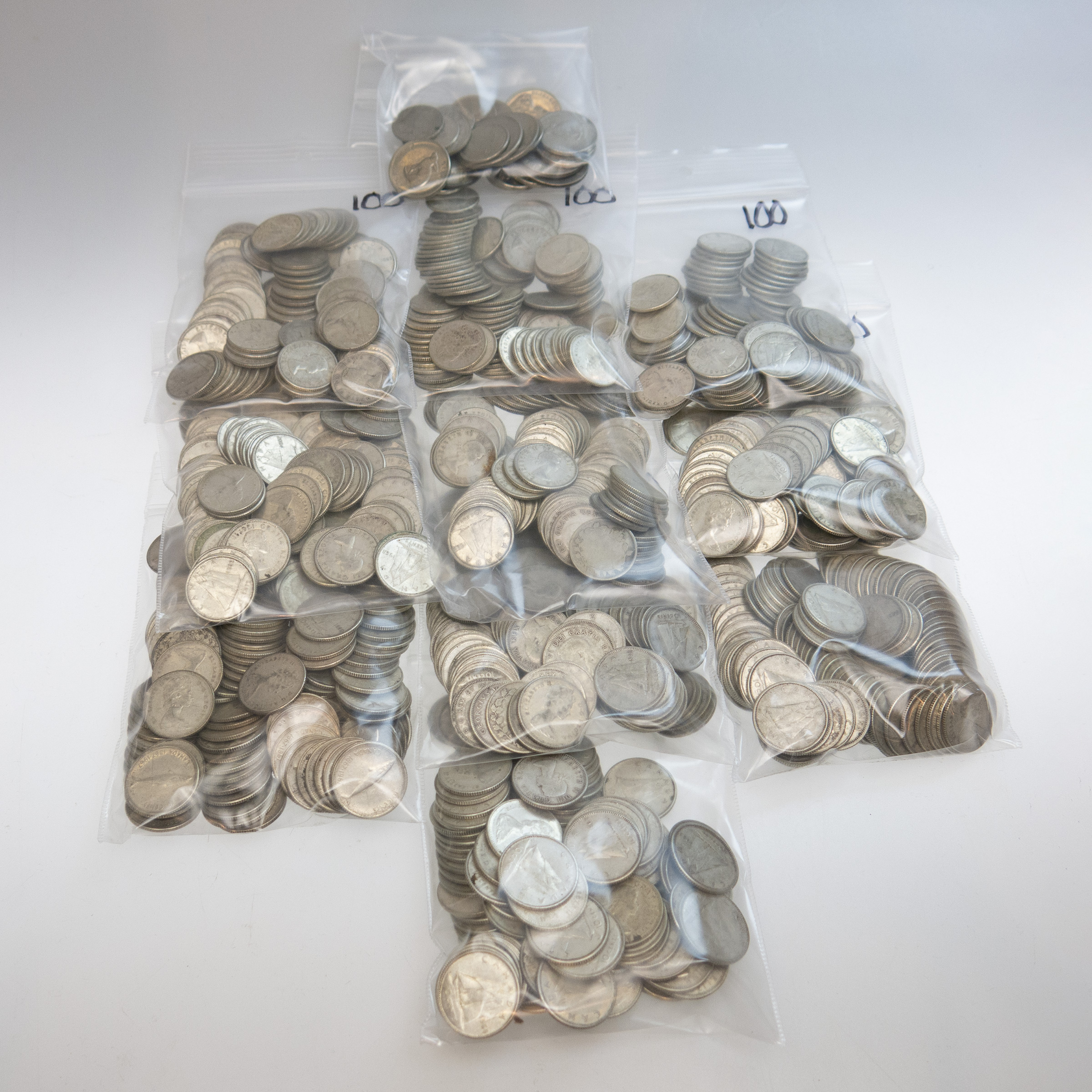 1020 Canadian Silver Dimes