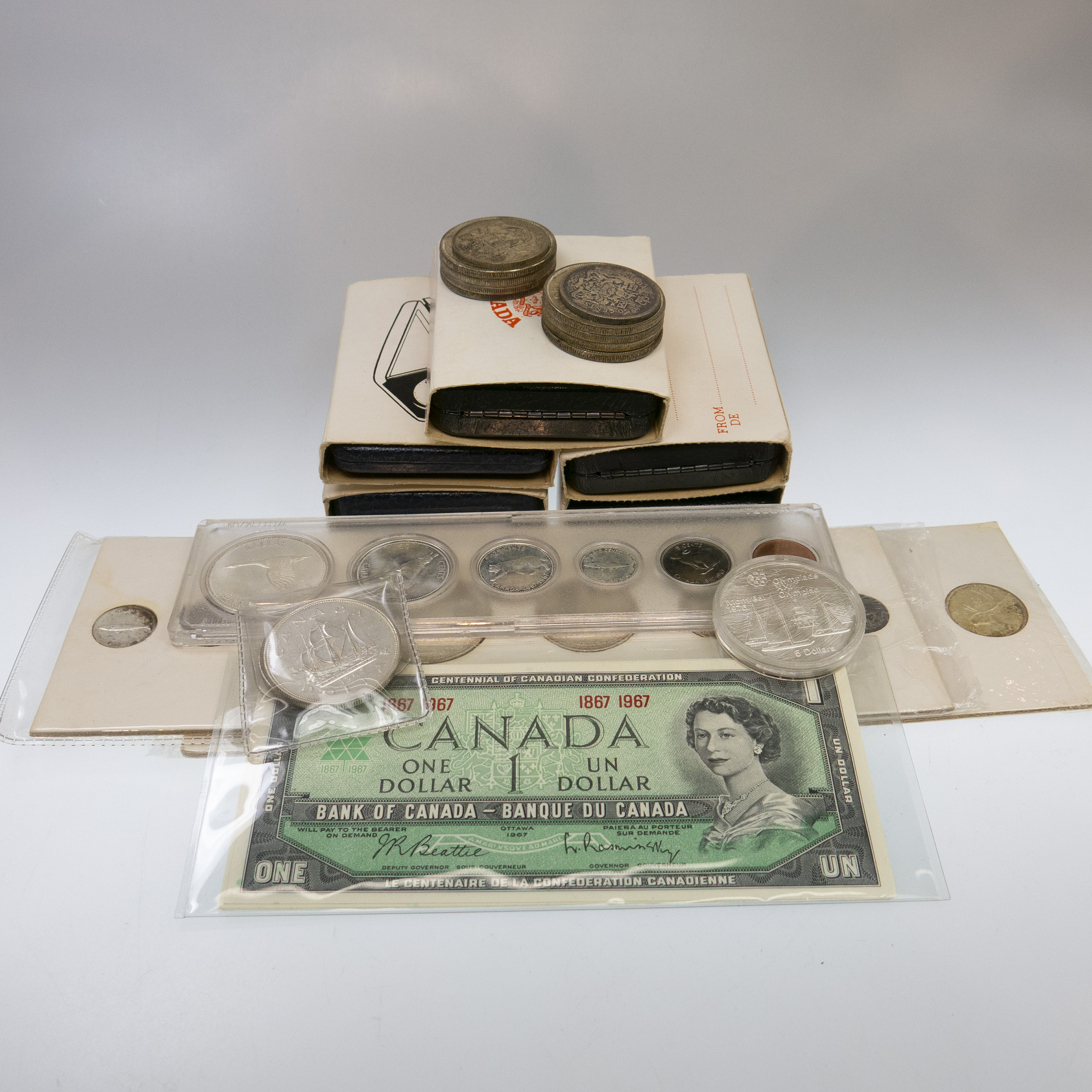Small Quantity Of Canadian Coins And Bank Notes