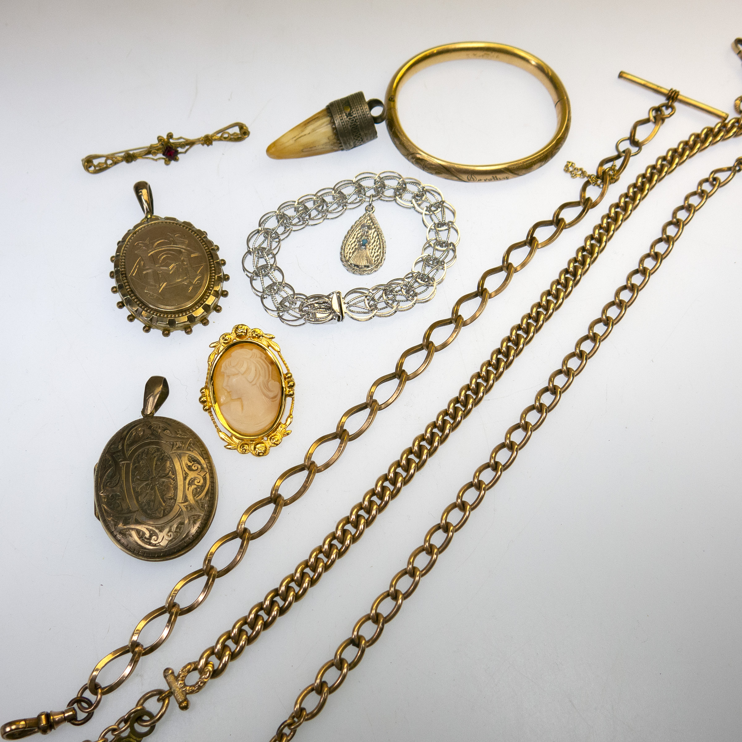 Small Quantity Of Costume, Gold-Filled And Silver Jewellery