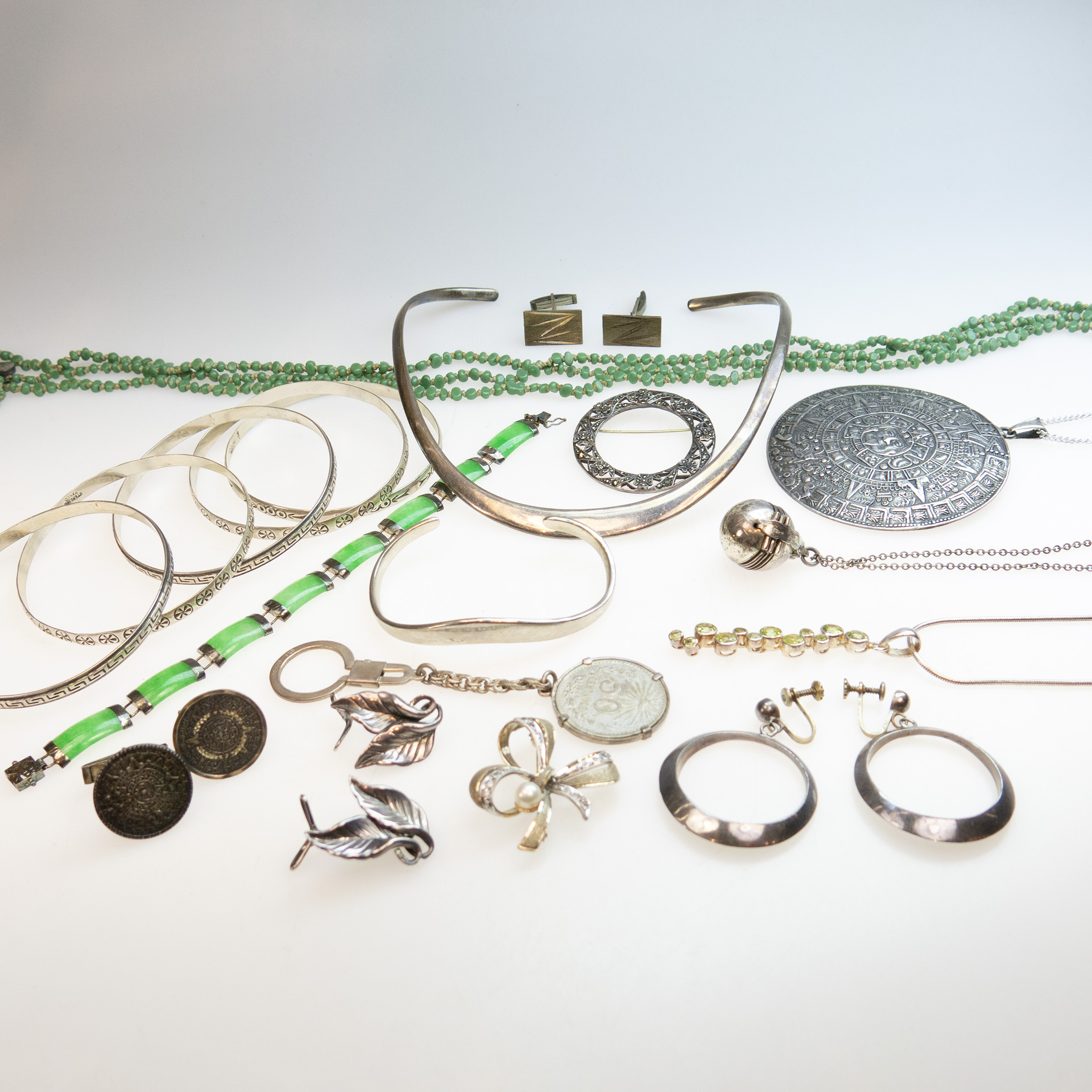 Quantity Of Various Silver Jewellery, Etc.