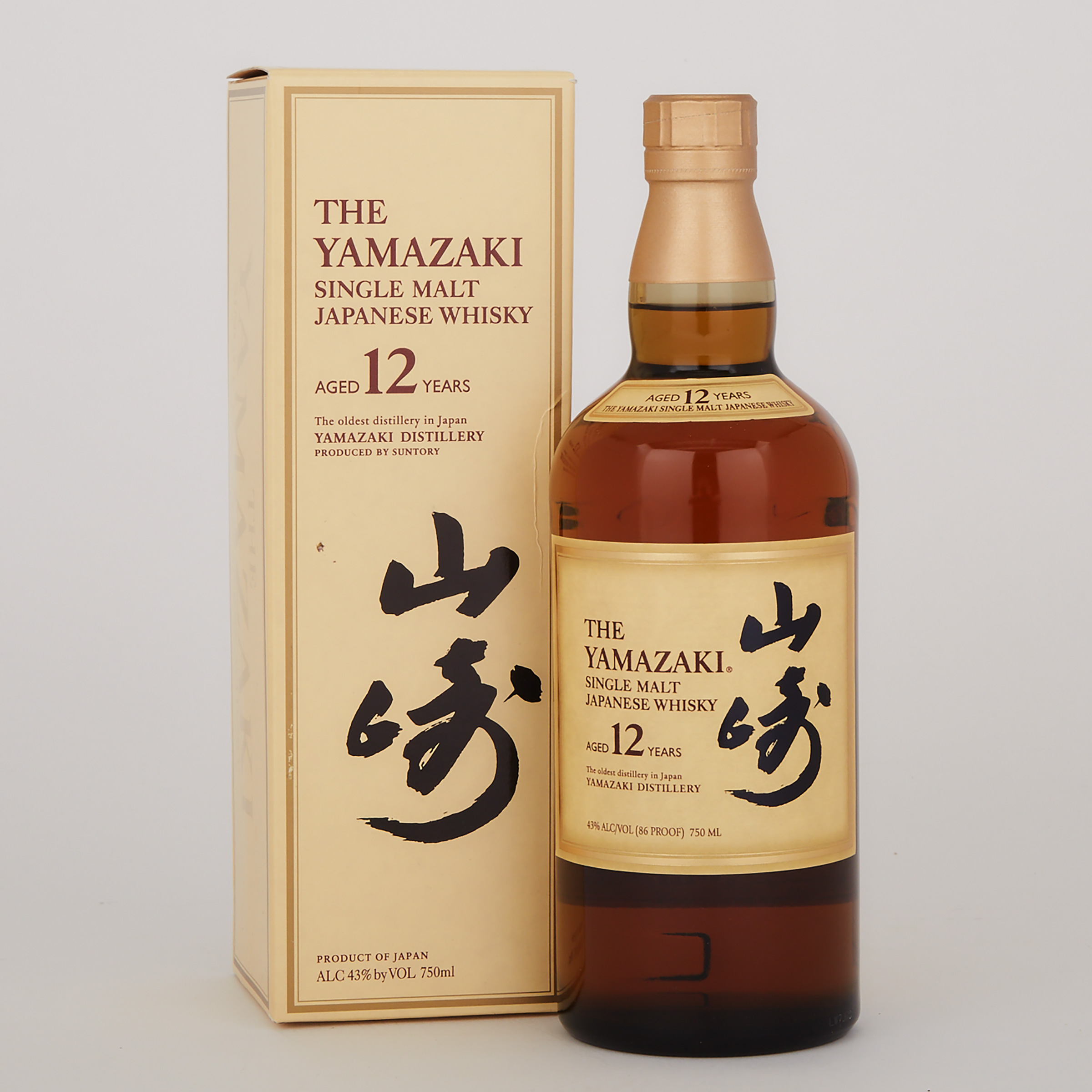 YAMAZAKI SINGLE MALT WHISKY 12 YEARS (ONE 750 ML)