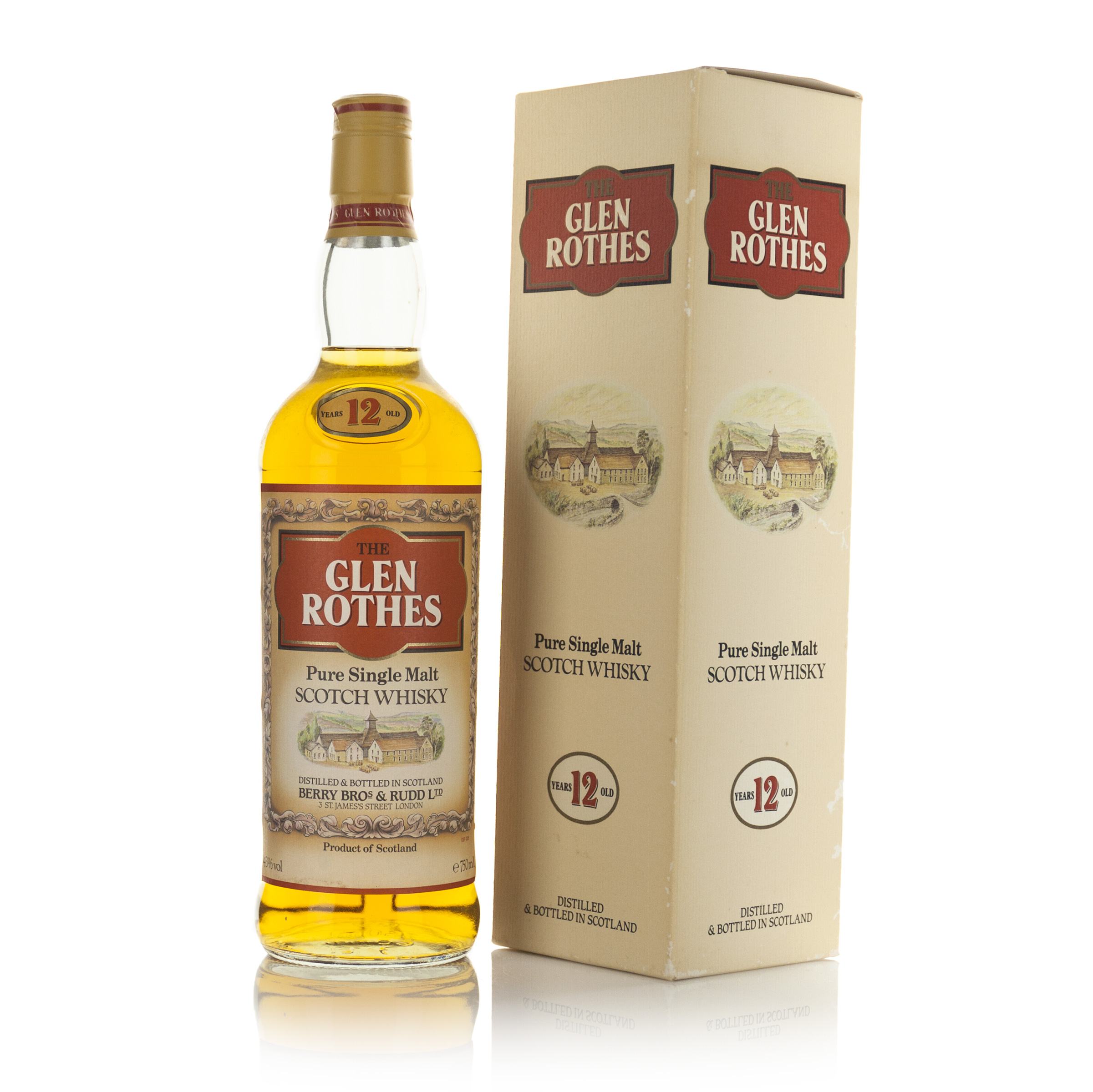 GLEN ROTHES PURE SINGLE MALT SCOTCH WHISKY 12 YEARS (ONE 750 ML)