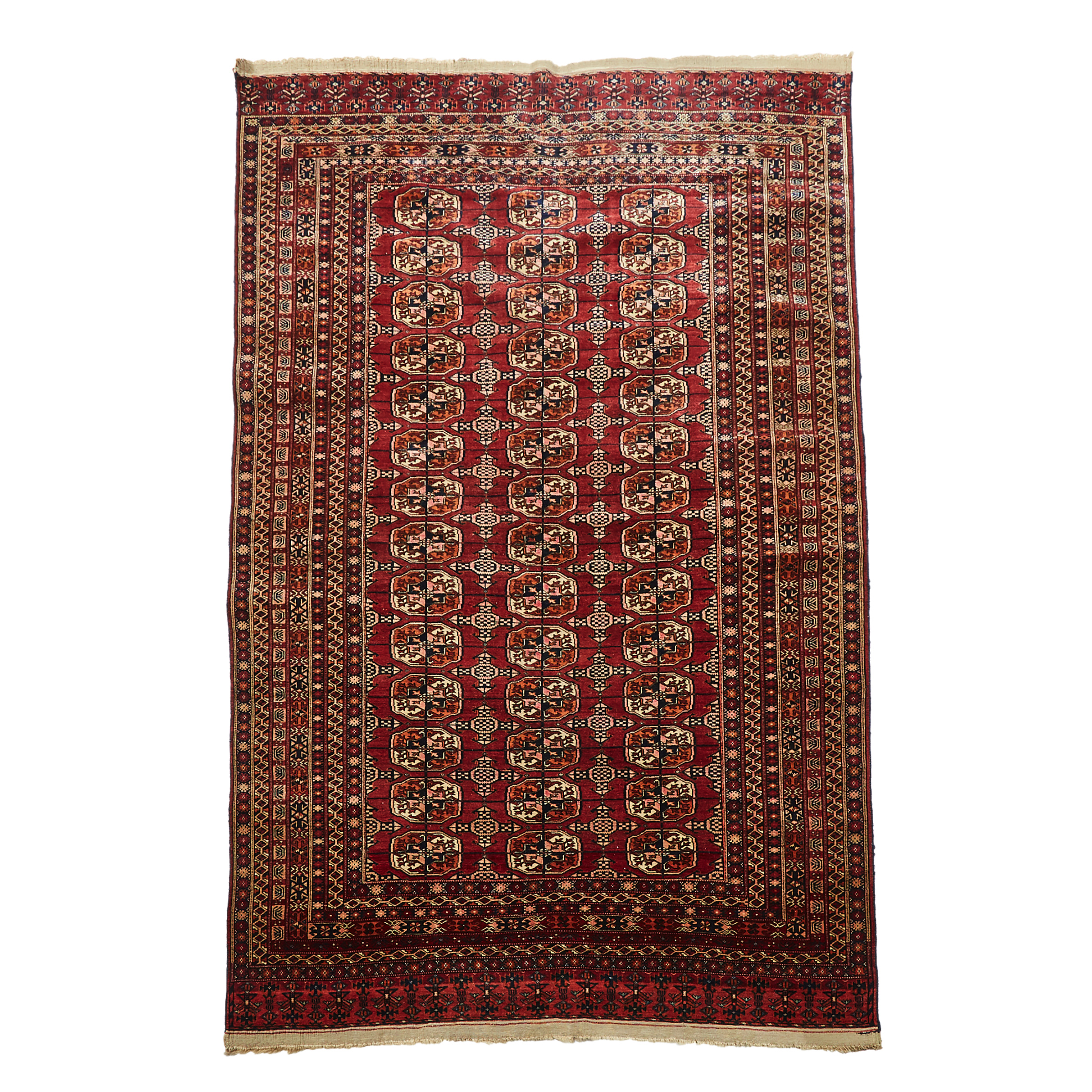 Turkoman Main Carpet, Central Asia, mid 20th century