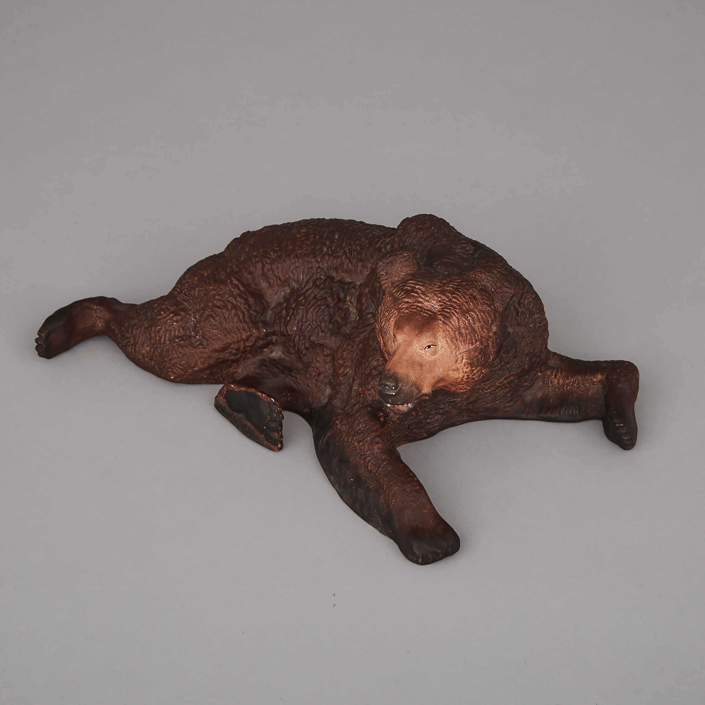Gardner Figure of a Recumbent Bear, late 19th century