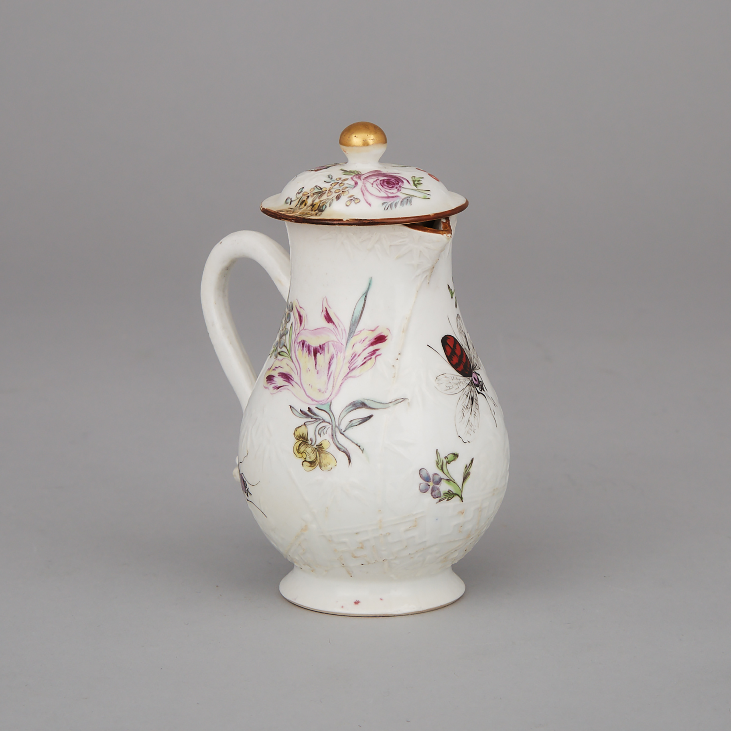 Chinese Export Porcelain Covered Cream Jug, c.1760