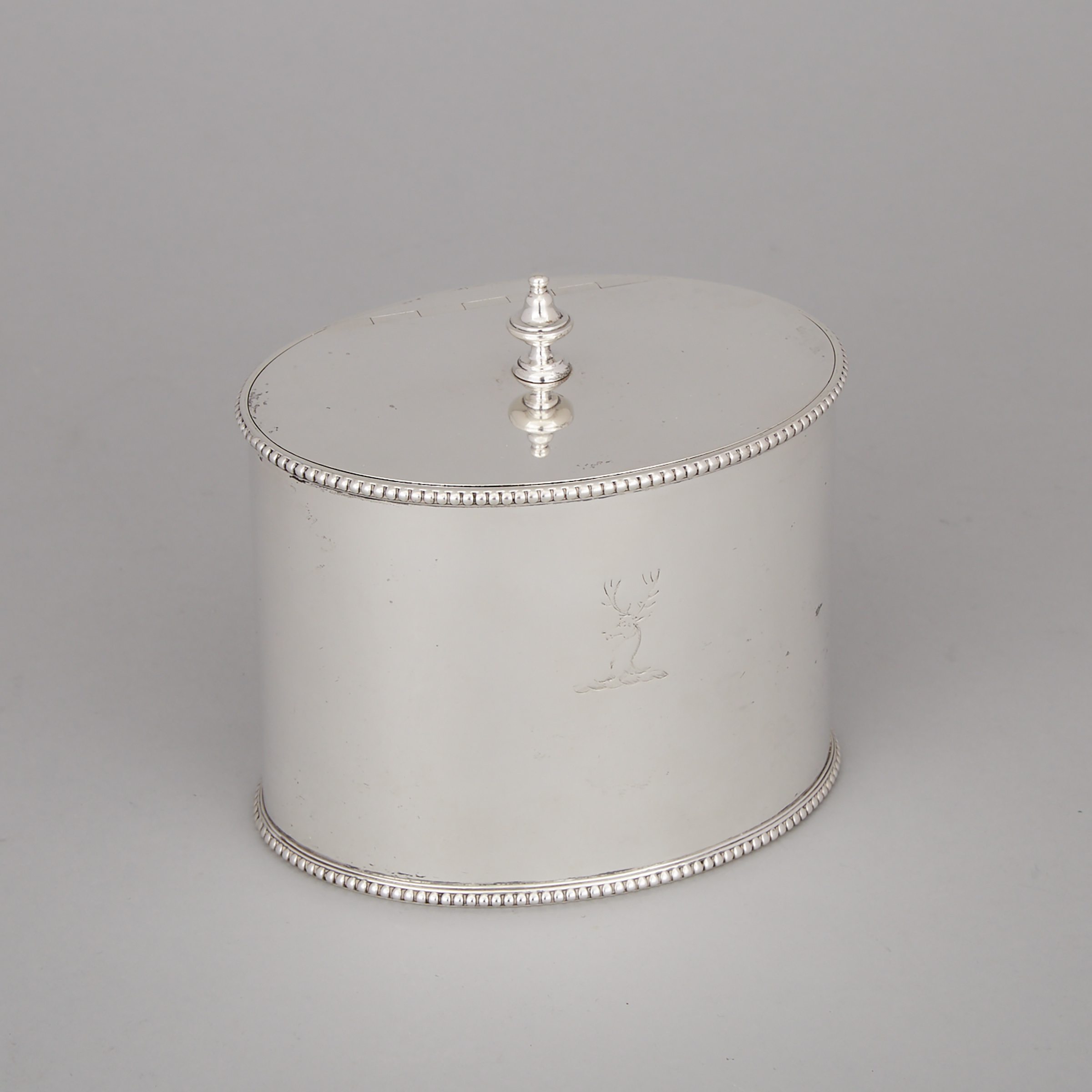 Victorian Silver Tea Caddy, Arthur Sibley, London, 1863