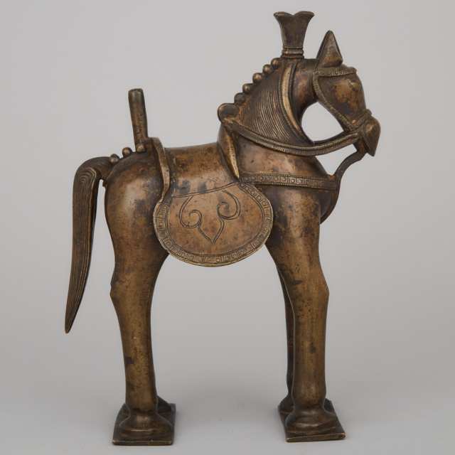 South Indian Bronze Horse Form Vahana, 18th/19th century