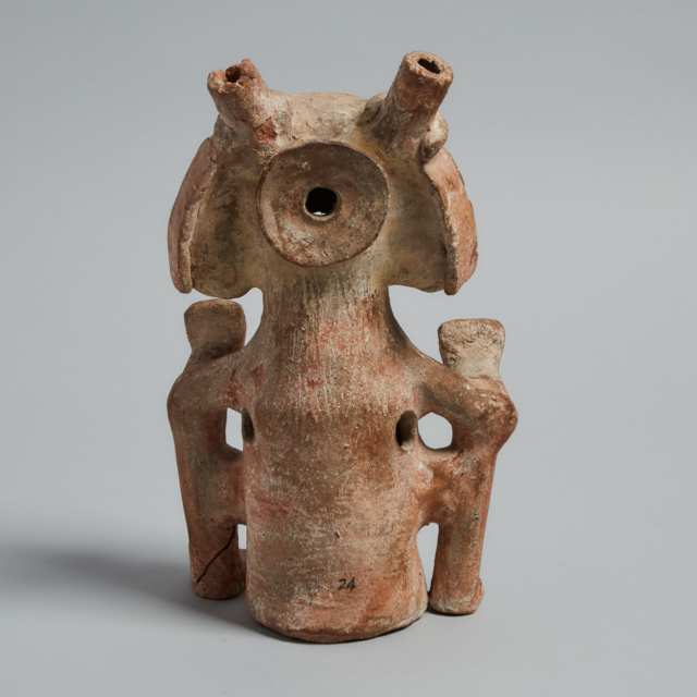 Eastern Nahua Pottery Deity Effigy Censer (Xantil), 1200-1521 A.D.