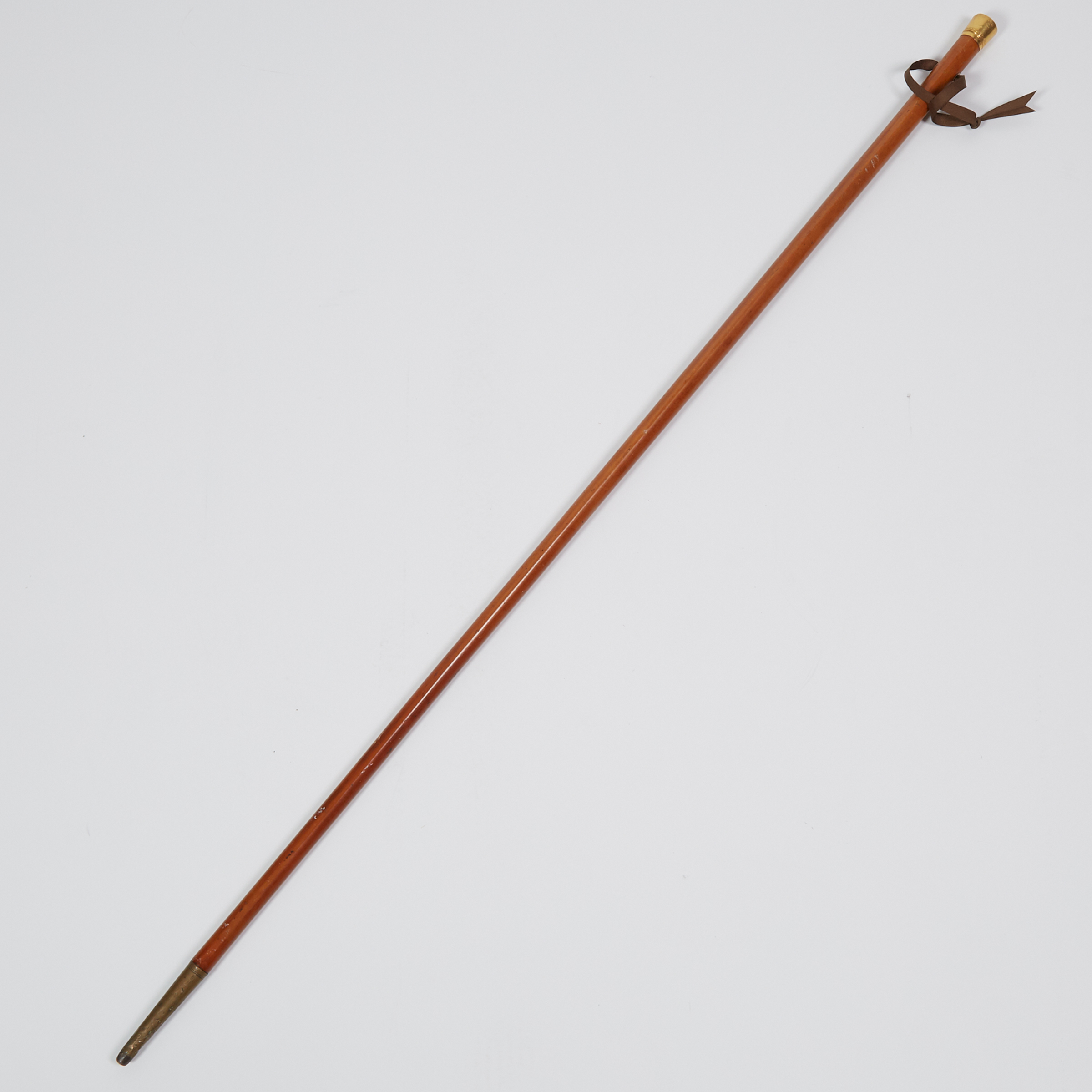 Georgian Gold Handled Malacca Walking Stick, London, 1782 