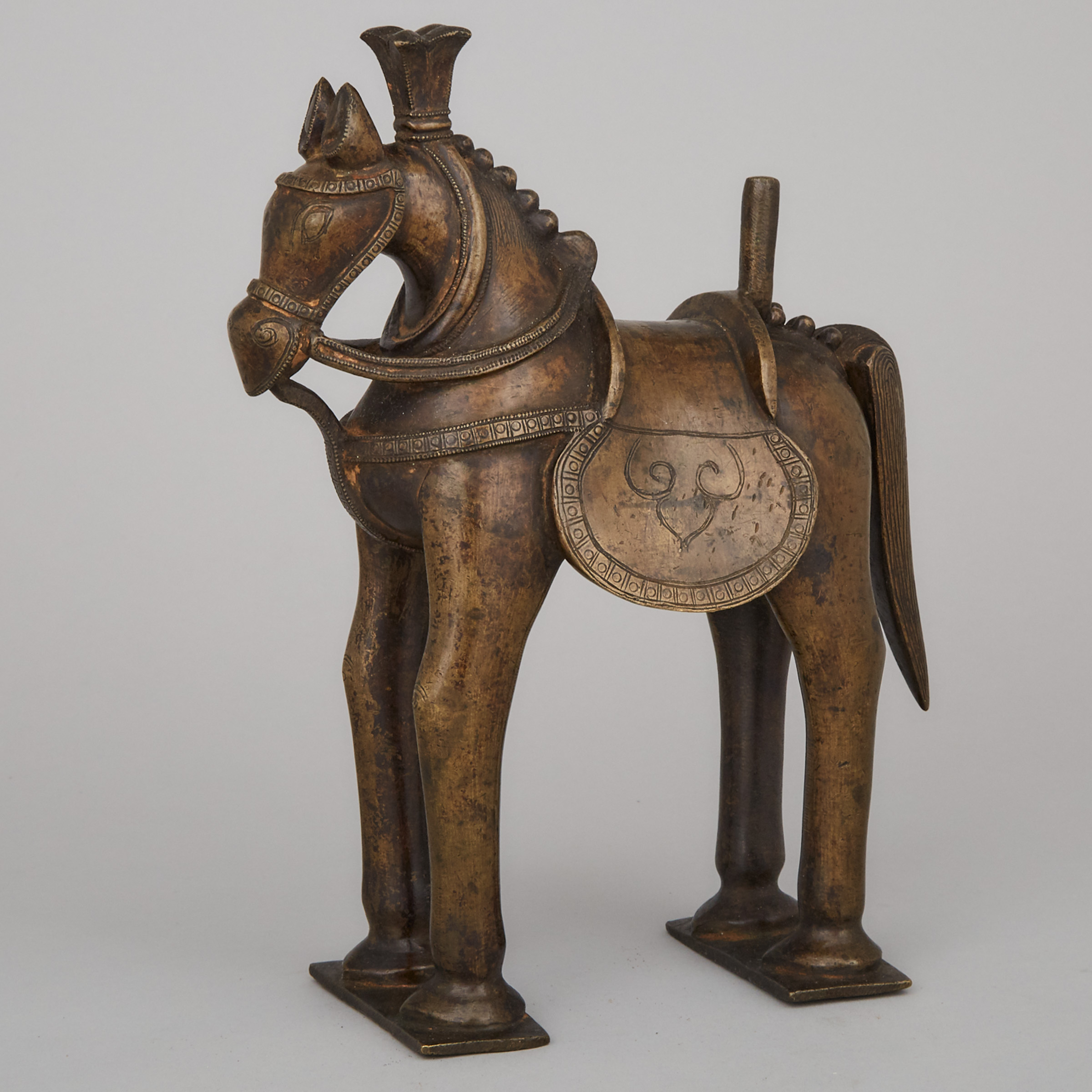 South Indian Bronze Horse Form Vahana, 18th/19th century