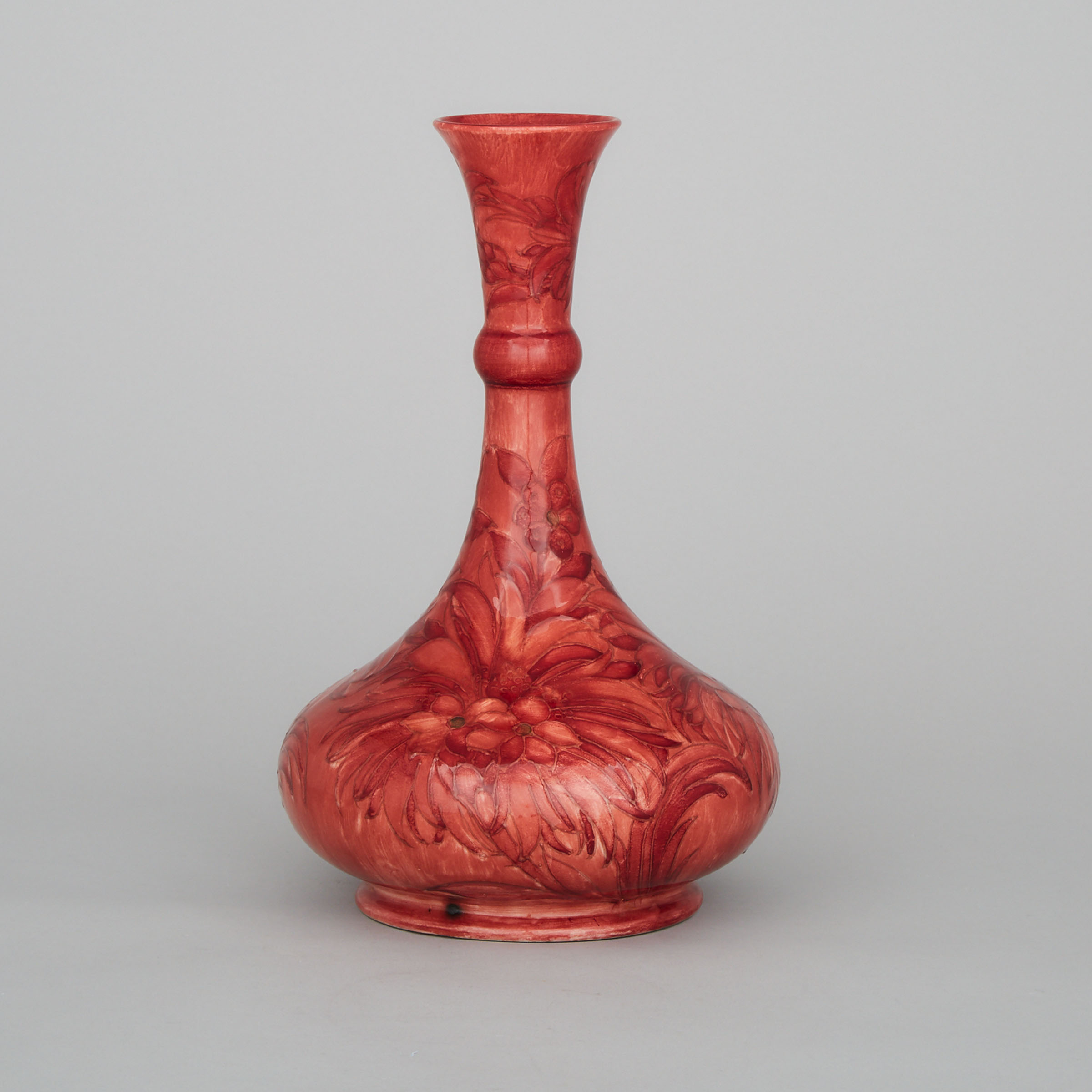 Moorcroft Flambé Cornflower Vase, dated 1933