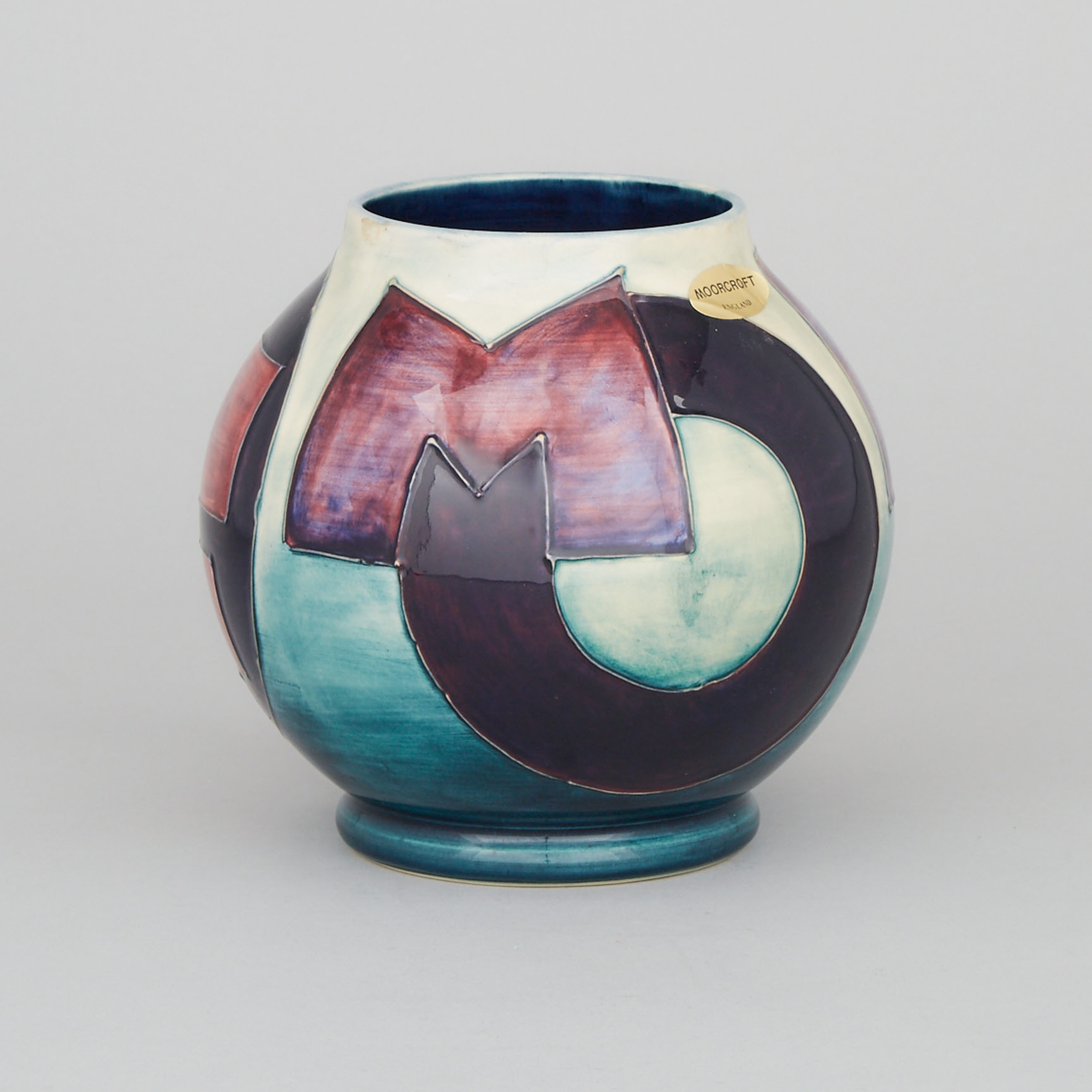 Moorcroft Experimental Name Vase, c.1987