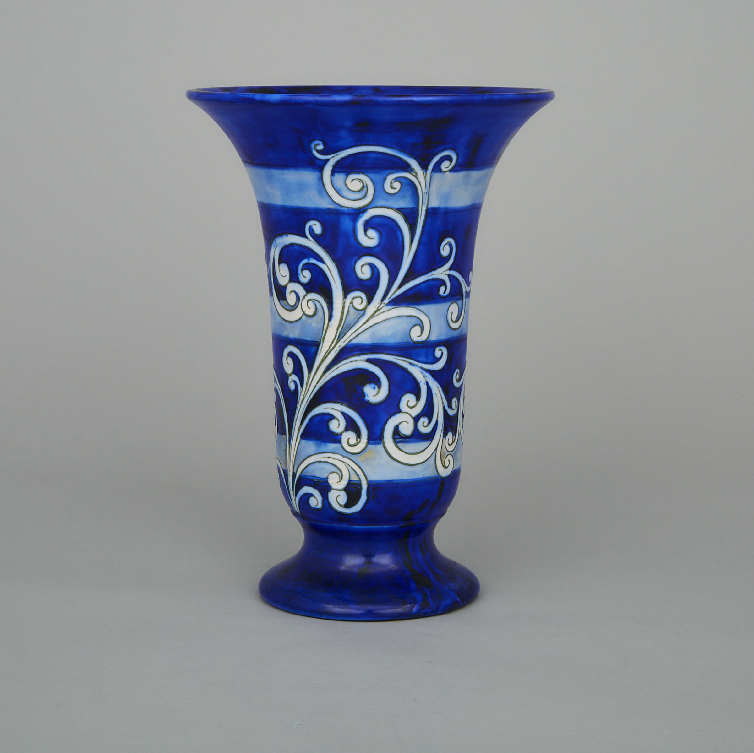 Moorcroft Banded Fern Vase, c.1930