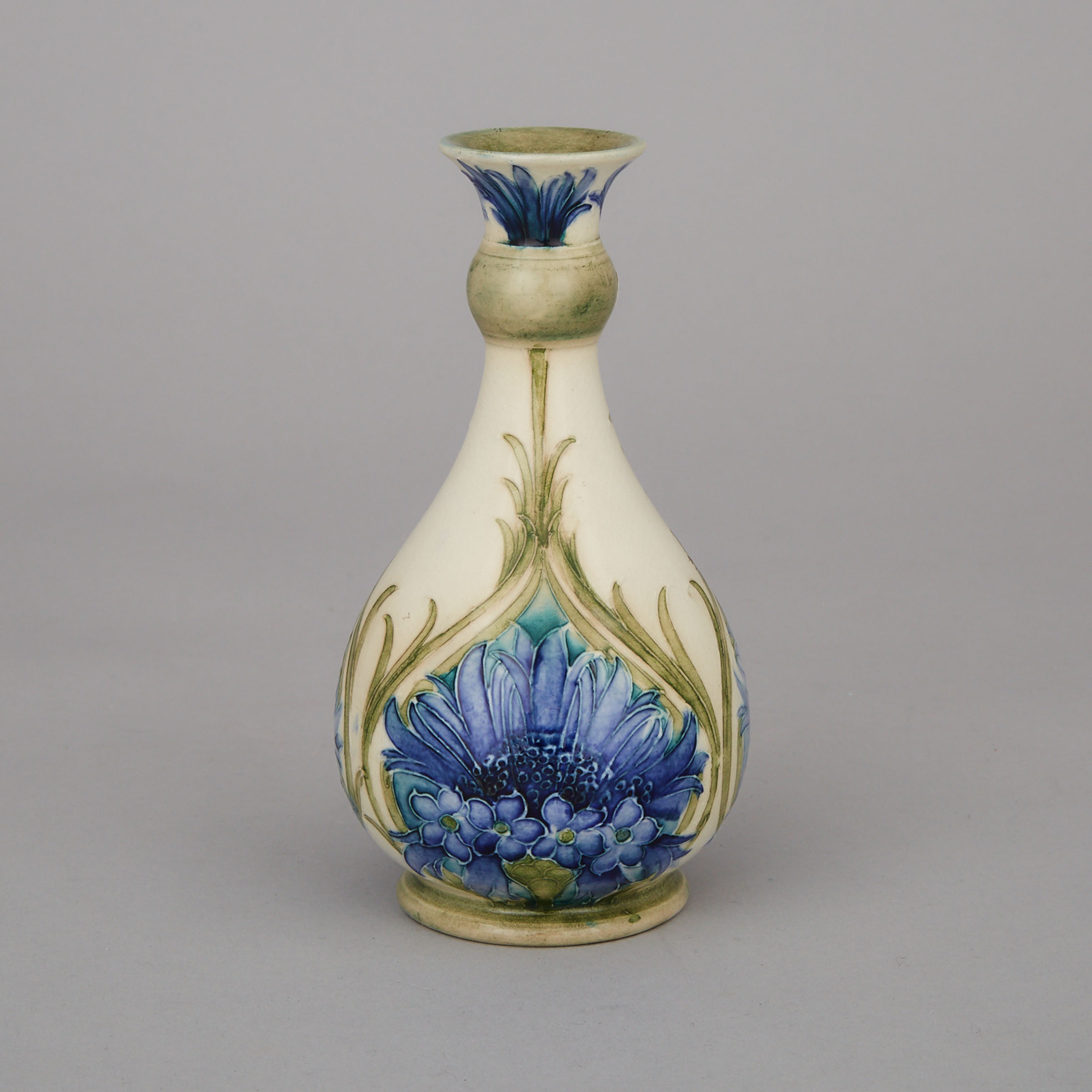 Macintyre Moorcroft Cornflower Vase, c.1910-13