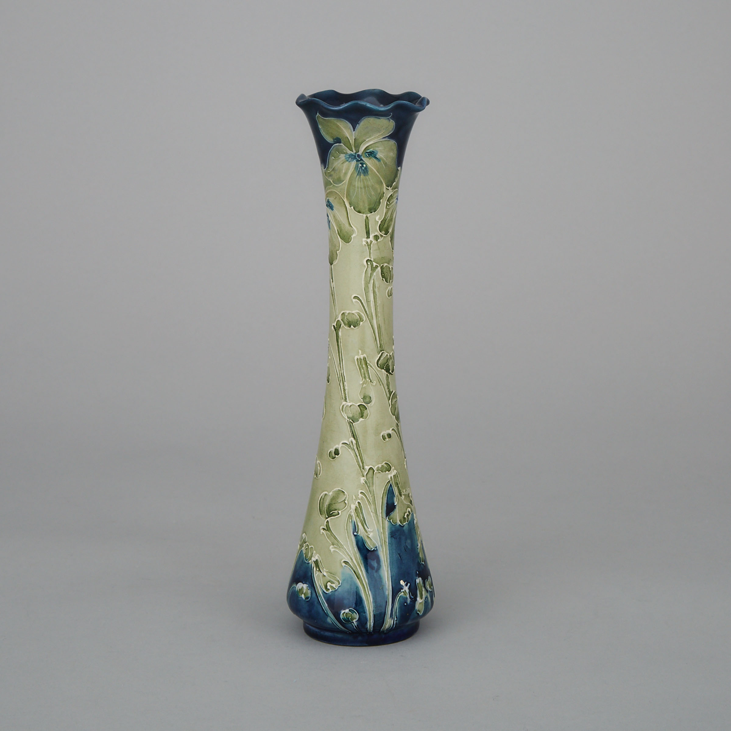 Macintyre Moorcroft Florian Violets Vase, c.1902-11